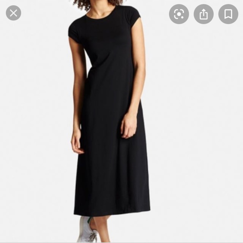 Uniqlo black bra top dress